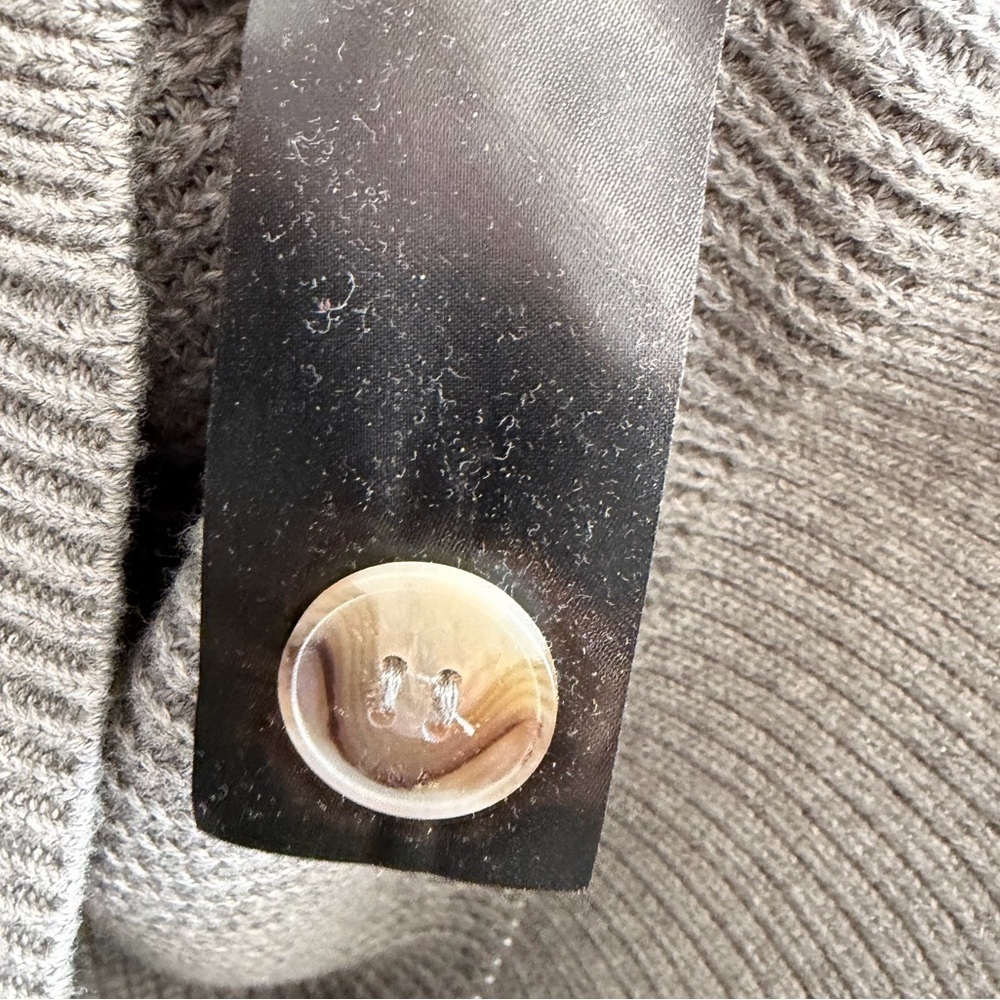 HUDSON Cotton Button Down Cardigan Sweater Gray Size - Picture 12 of 14